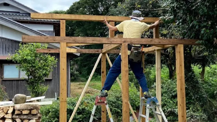 Diyで建ててやる 鶏小屋の作り方 棟上げ編 田舎暮らしならcoccoblog